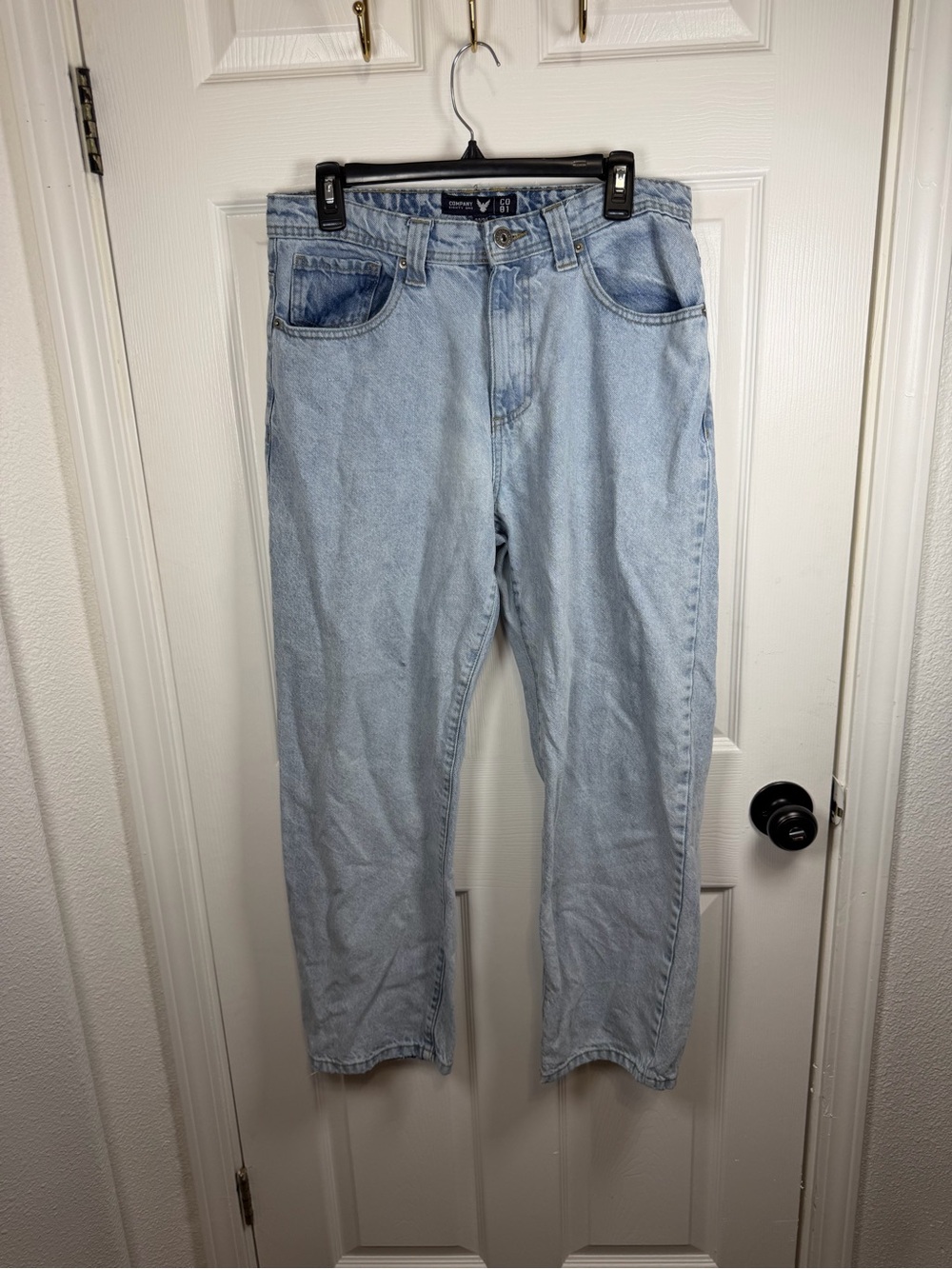 Men's Slim Straight Light Blue Jeans